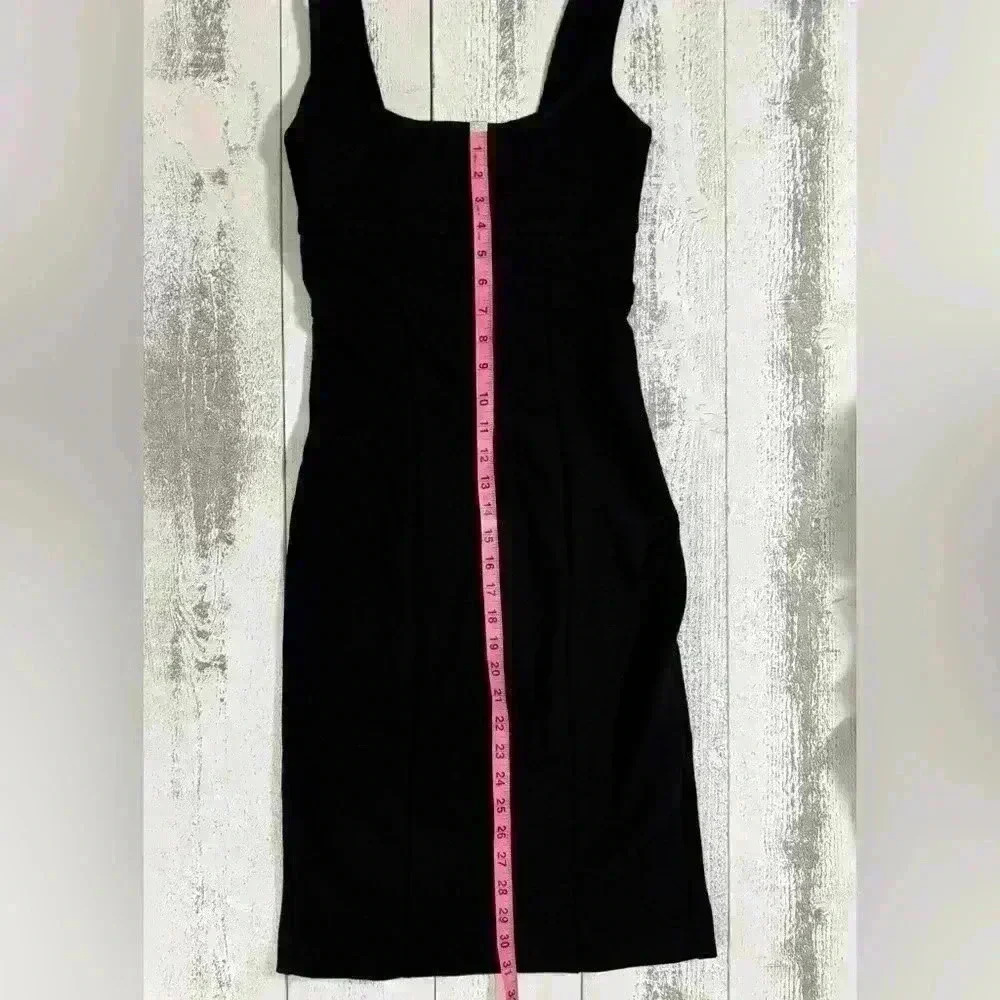 EUC Diane Von Furstenburge - DVF Bodycon Black Bridget Dress Size 2 - Picture 13 of 15